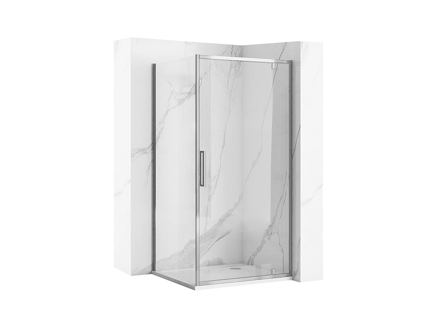 Cabine De Douche Rea Rapid Swing 90X80 Chrome
