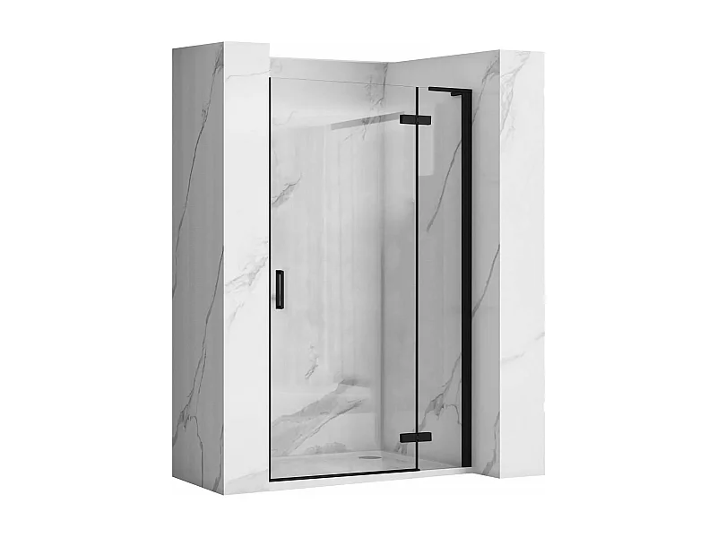 Porte De Douche À Entrouvrir Rea Hugo 90 Black