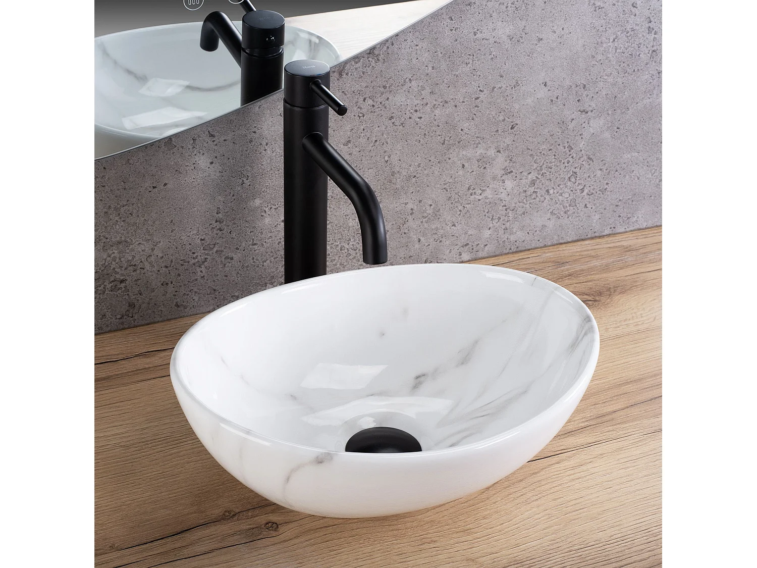 Opzetwastafel Rea Sofia Mini Cloudy Grey