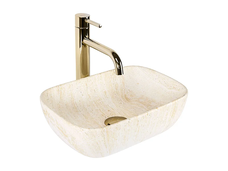 Lavabo Sobre Encimera Rea Belinda Mini Beige