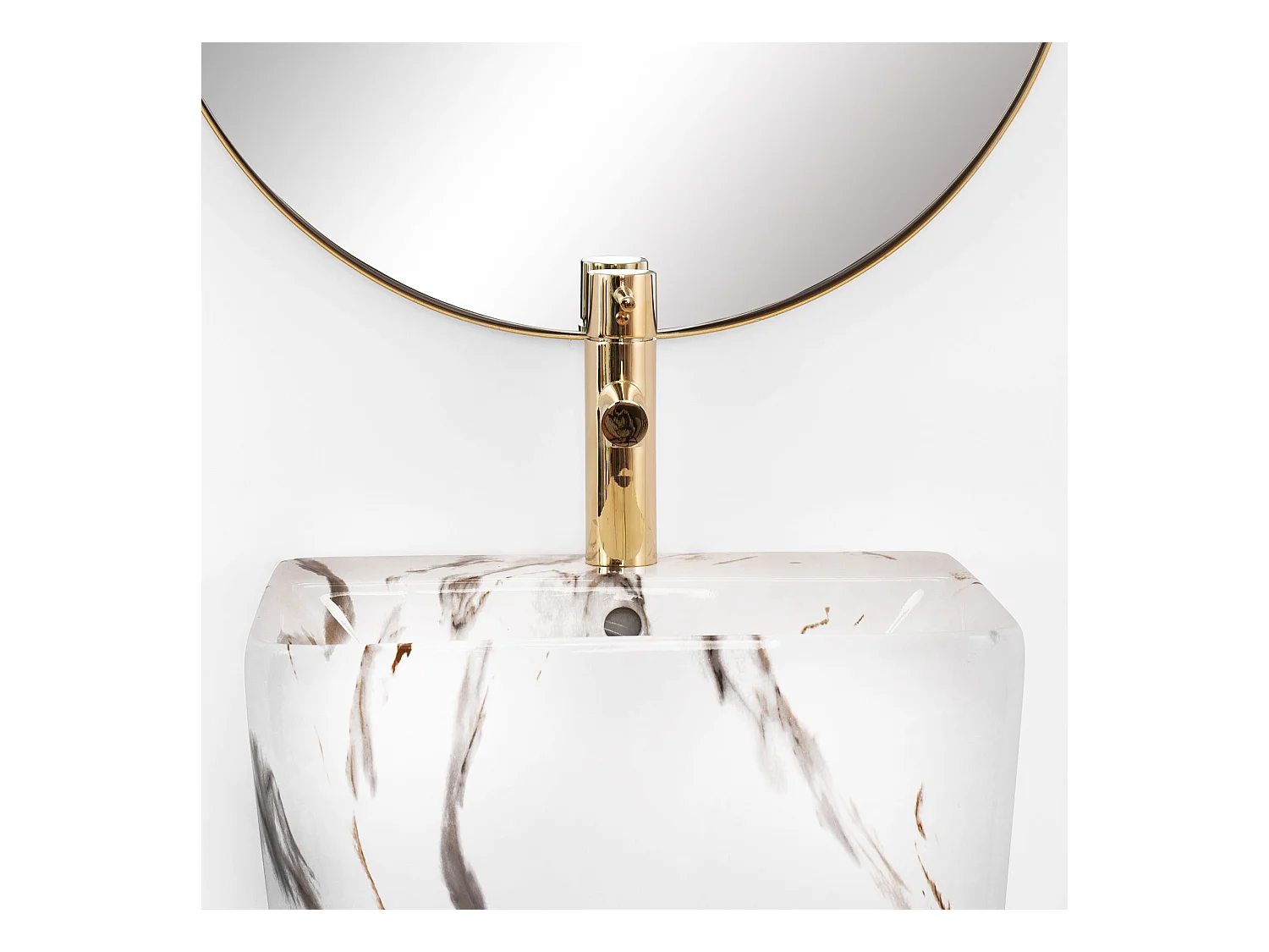 Vasque Autoportante Rea Aris Marble White