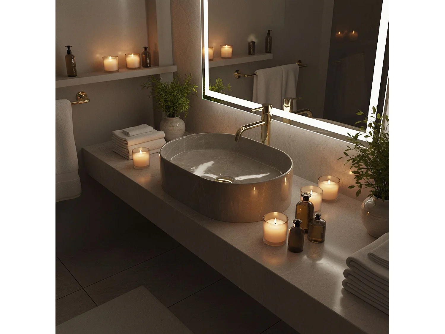 Vasque À Poser Rea Nadia 50 Kashmir Grey