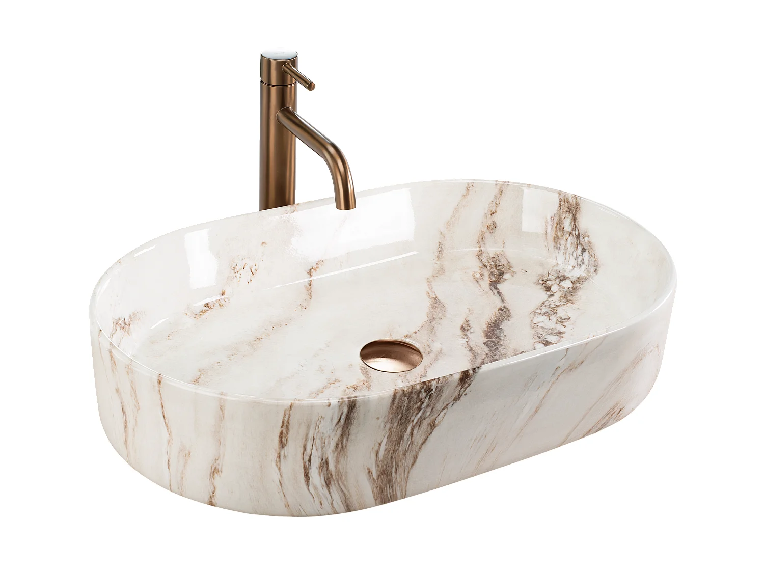 Opzetwastafel Rea Nadia 60 Grey