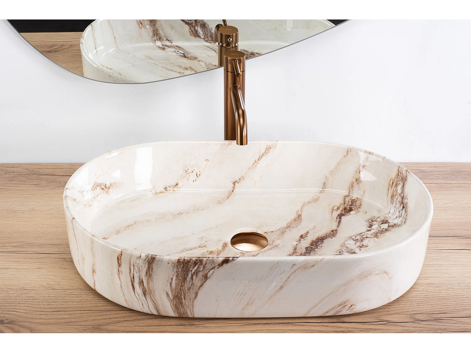 Opzetwastafel Rea Nadia 60 Grey