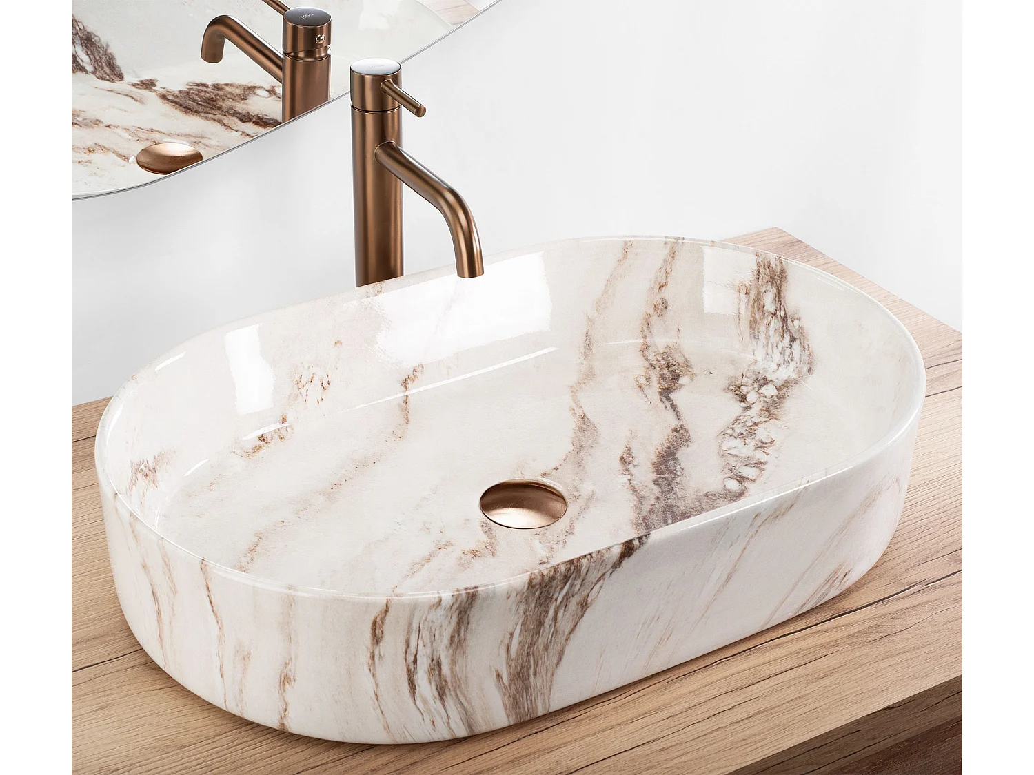 Vasque À Poser Rea Nadia 60 Grey