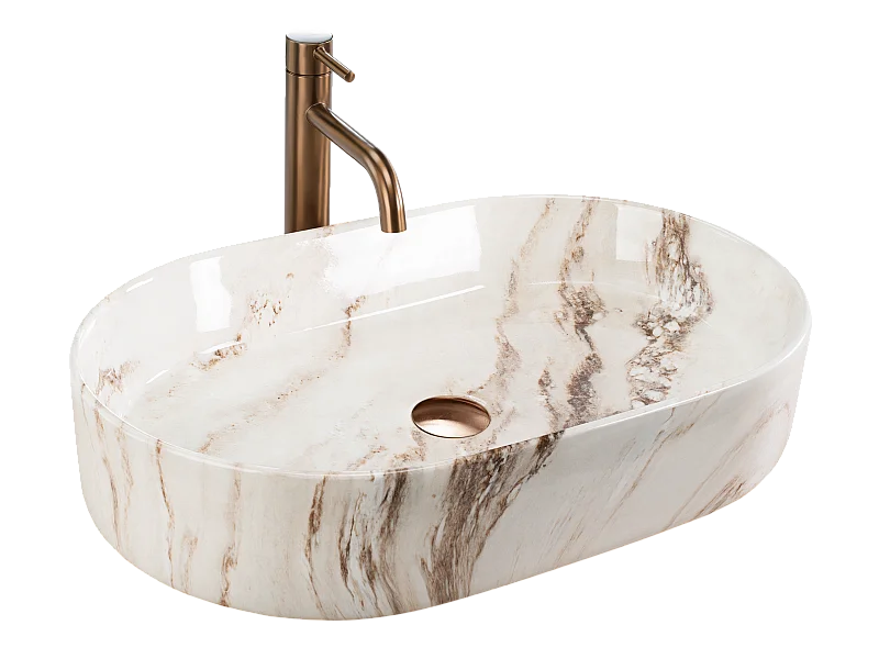 Vasque À Poser Rea Nadia 60 Grey