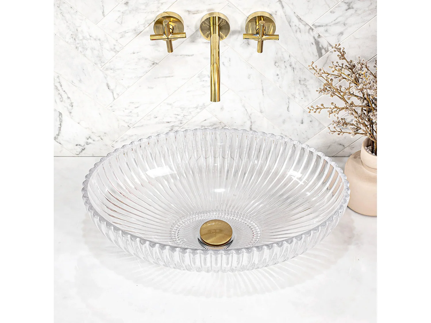 Vasque À Poser Rea Nicole Transparent