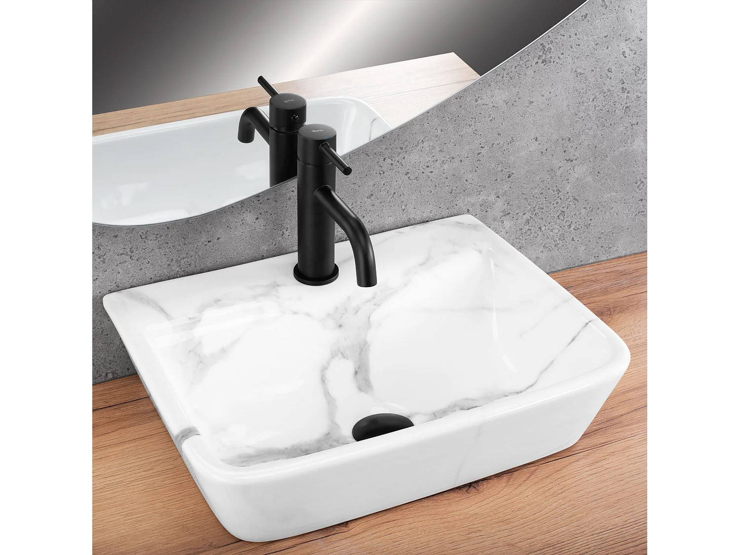 Lavatório De Apoio Rea Altea Cloudy Grey