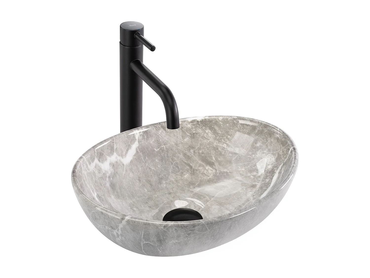 Opzetwastafel Rea Sofia Mini Grigio Grey