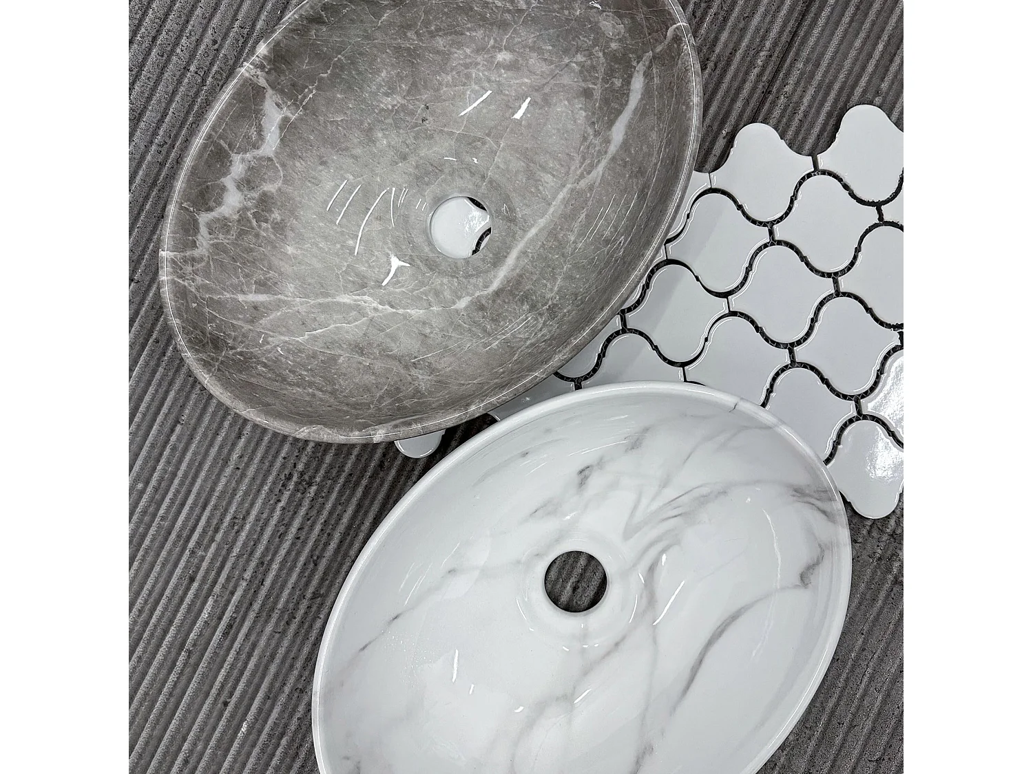 Aufsatzwaschbecken Rea Sofia Mini Grigio Grey