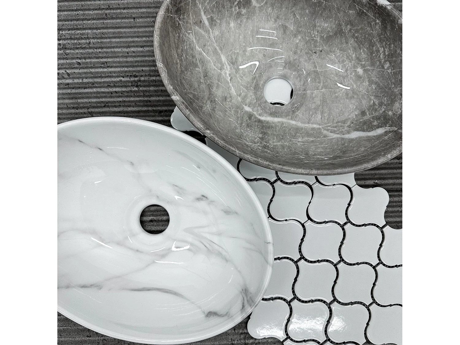 Aufsatzwaschbecken Rea Sofia Mini Grigio Grey