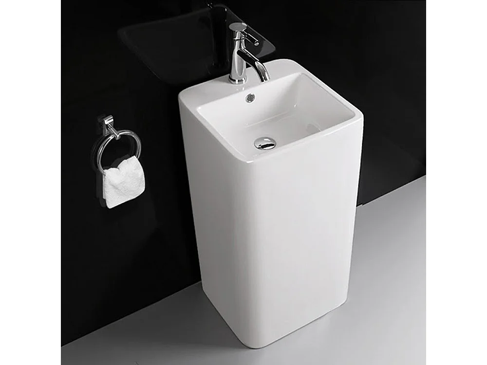 Vasque Autoportante Rea Frisa White