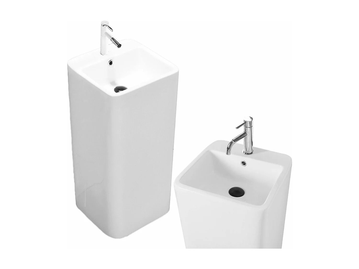 Vasque Autoportante Rea Frisa White