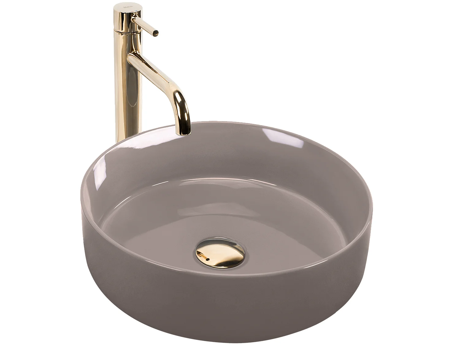 Opzetwastafel Rea Sami Shiny Beige