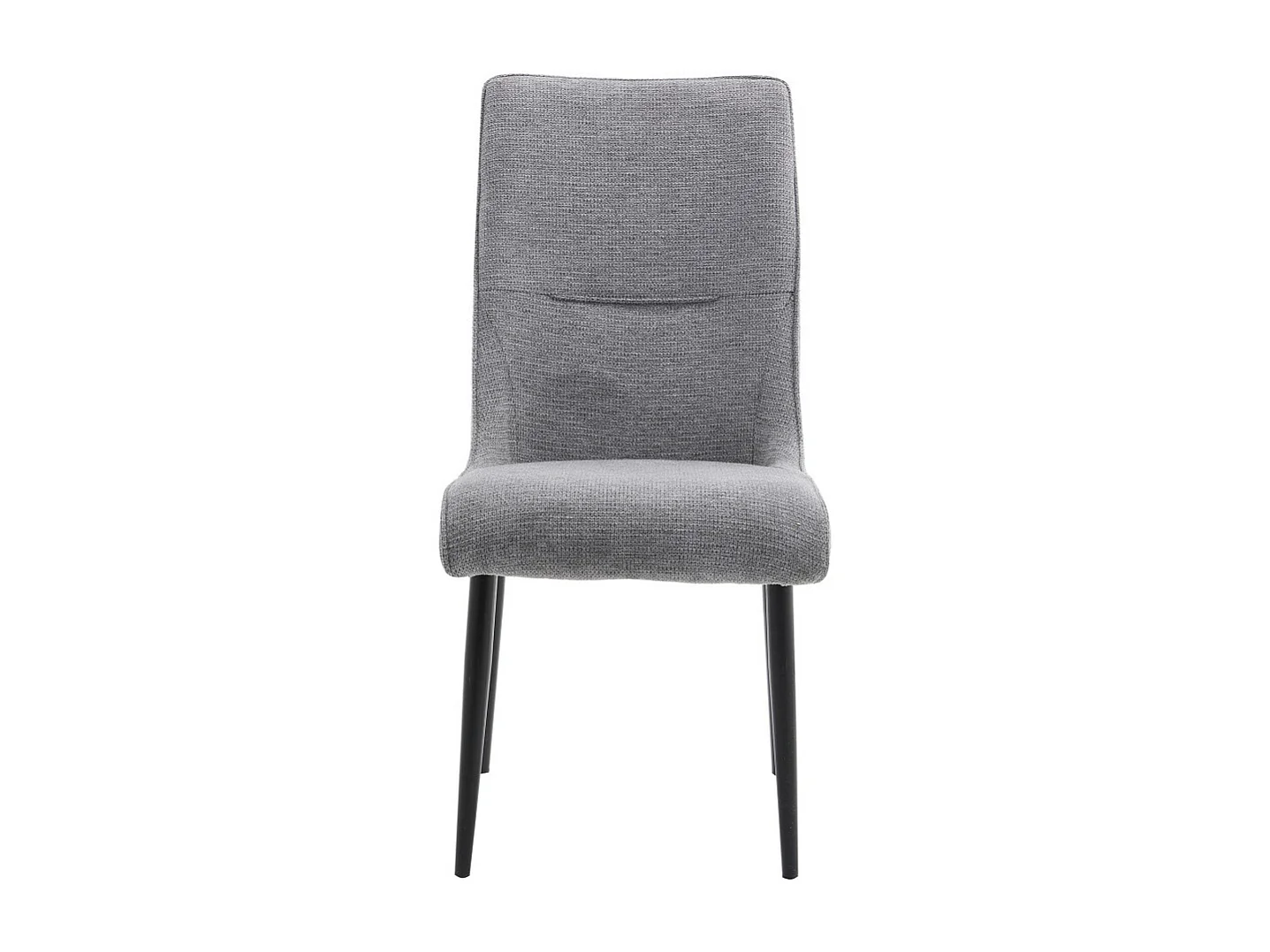 Pack de 4 sillas de 93x45x63 cm tapizadas en tela anti-manchas en gris Michelle