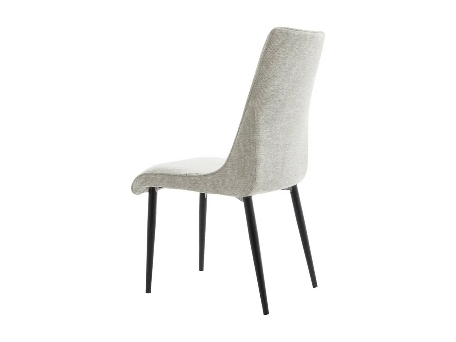 Pack de 4 sillas de 93x45x63 cm tapizadas en tela anti-manchas en beige Michelle