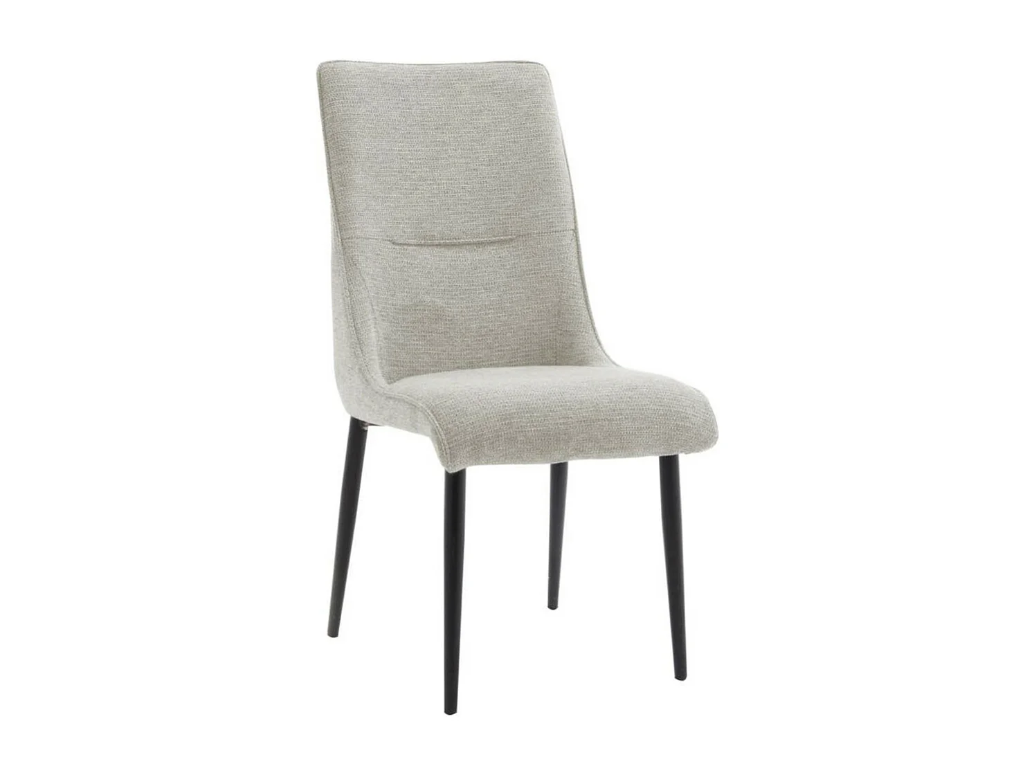 Pack de 4 sillas de 93x45x63 cm tapizadas en tela anti-manchas en beige Michelle