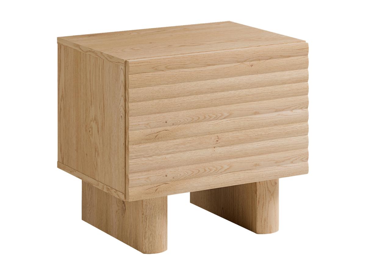 Nachttisch mit 1 Tür - MDF - Holzfarben - LUDIMA günstig online kaufen
