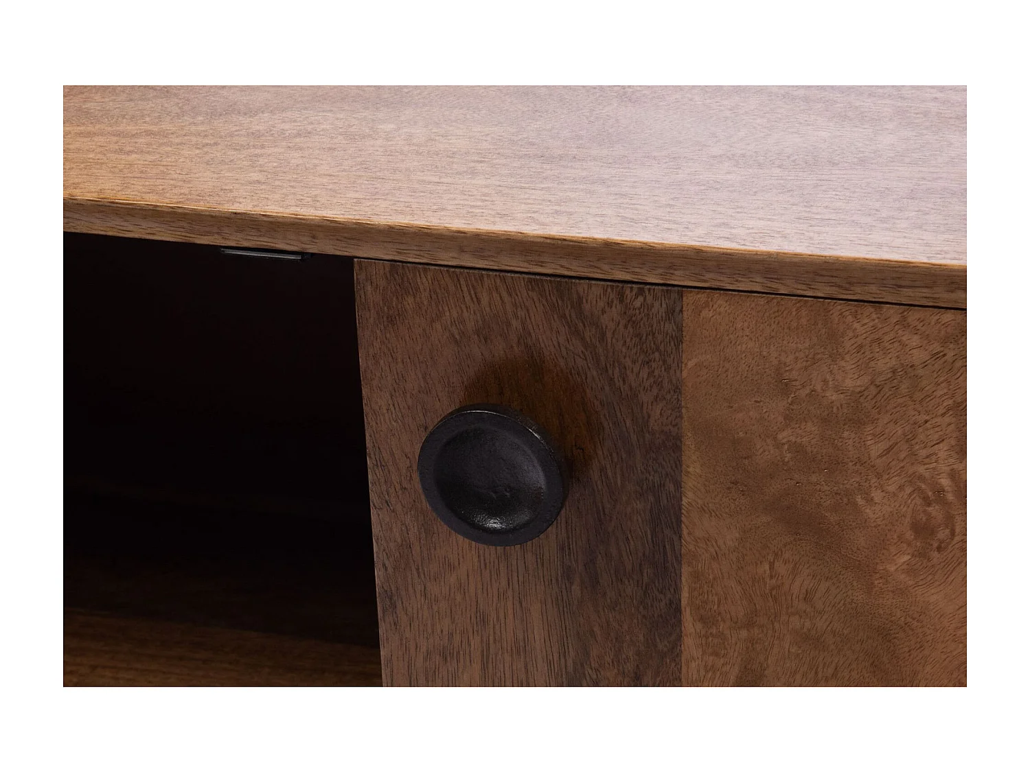 Meuble TV en manguier 2 portes 1 tiroir L150 - GIL