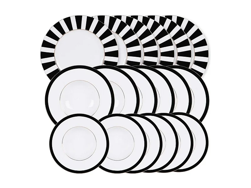 Service d'assiettes 18 pièces Ardec