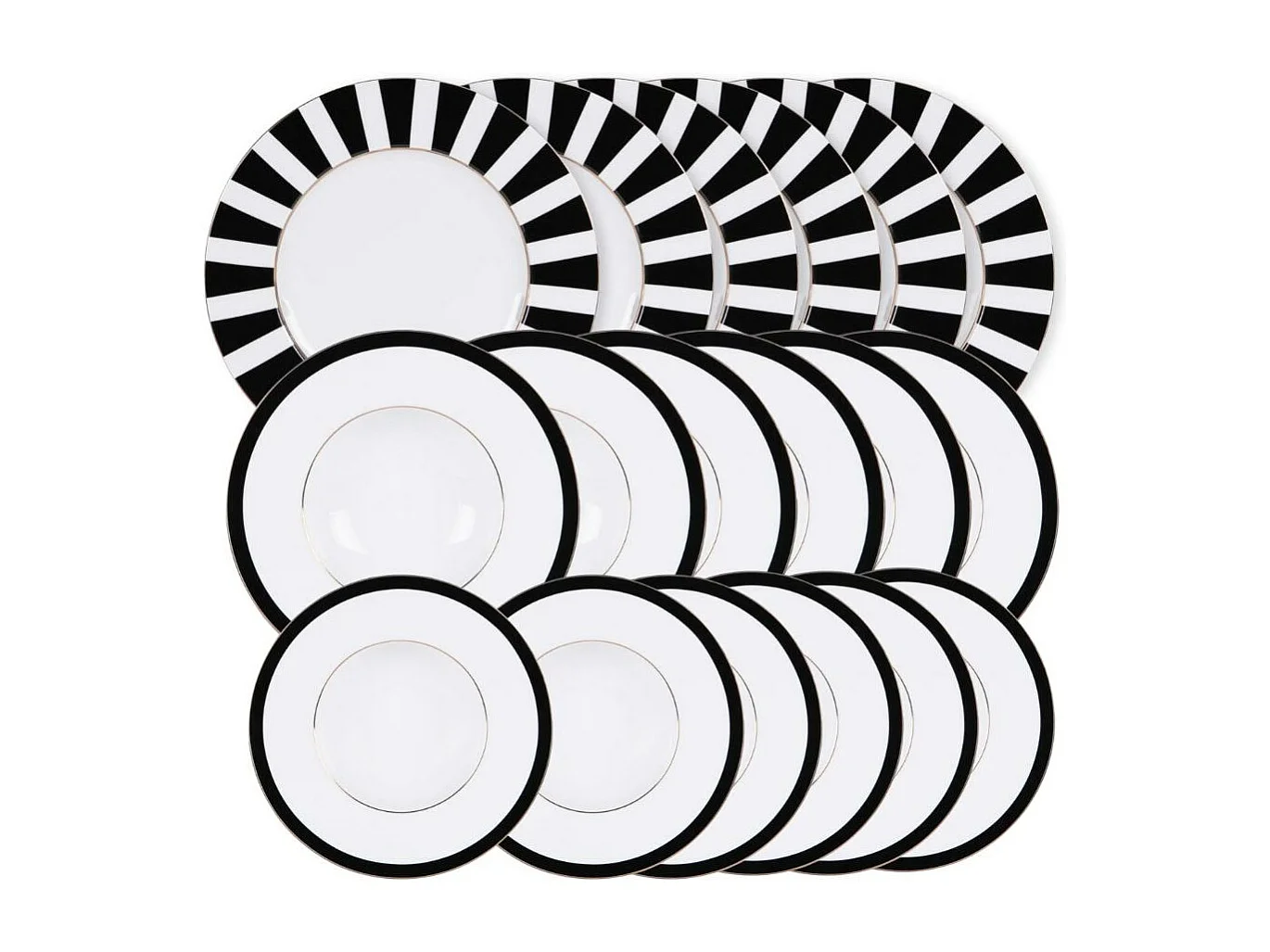 Service d'assiettes 18 pièces Ardec