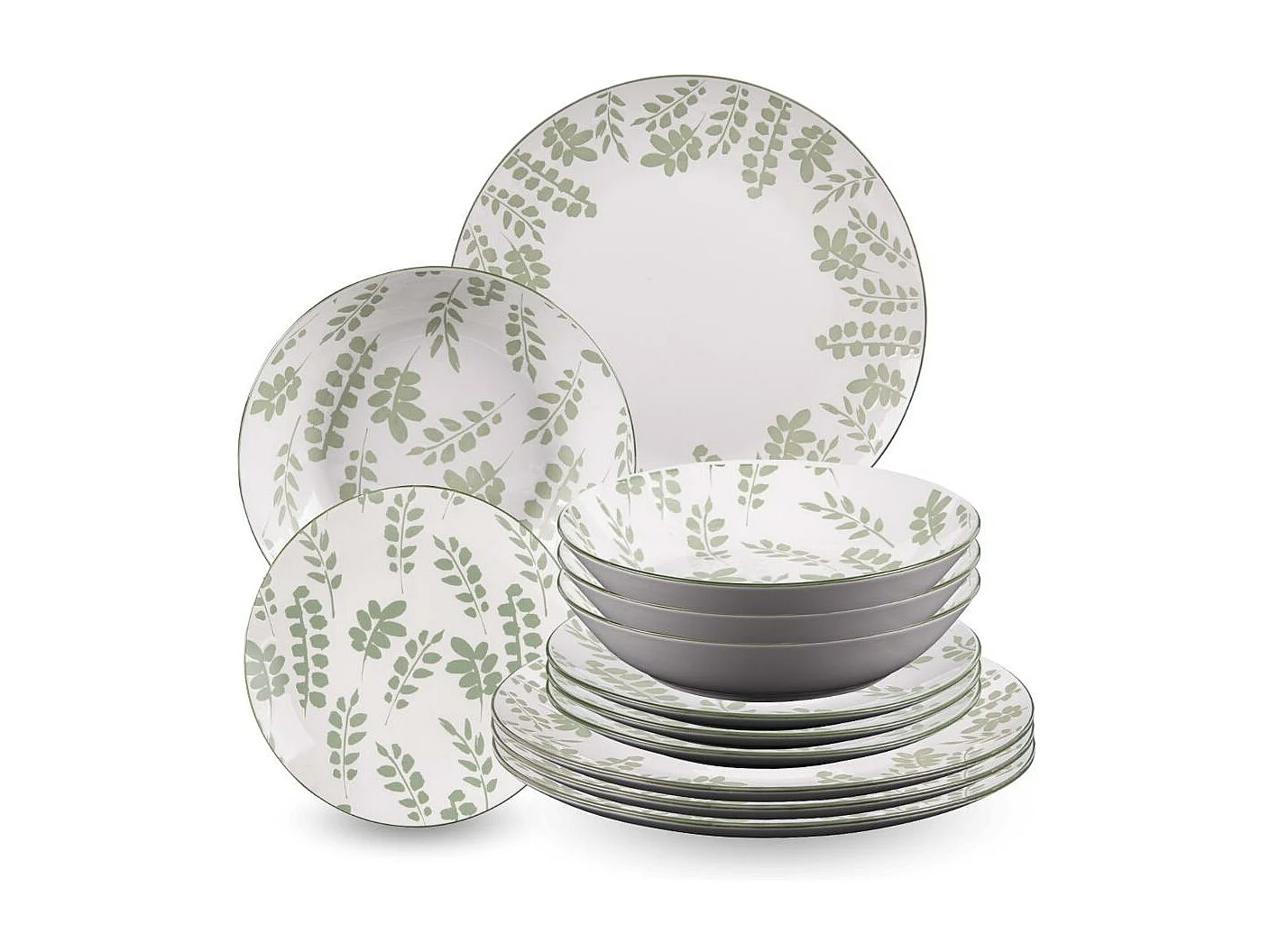 Service d'assiettes 12 pièces Episia