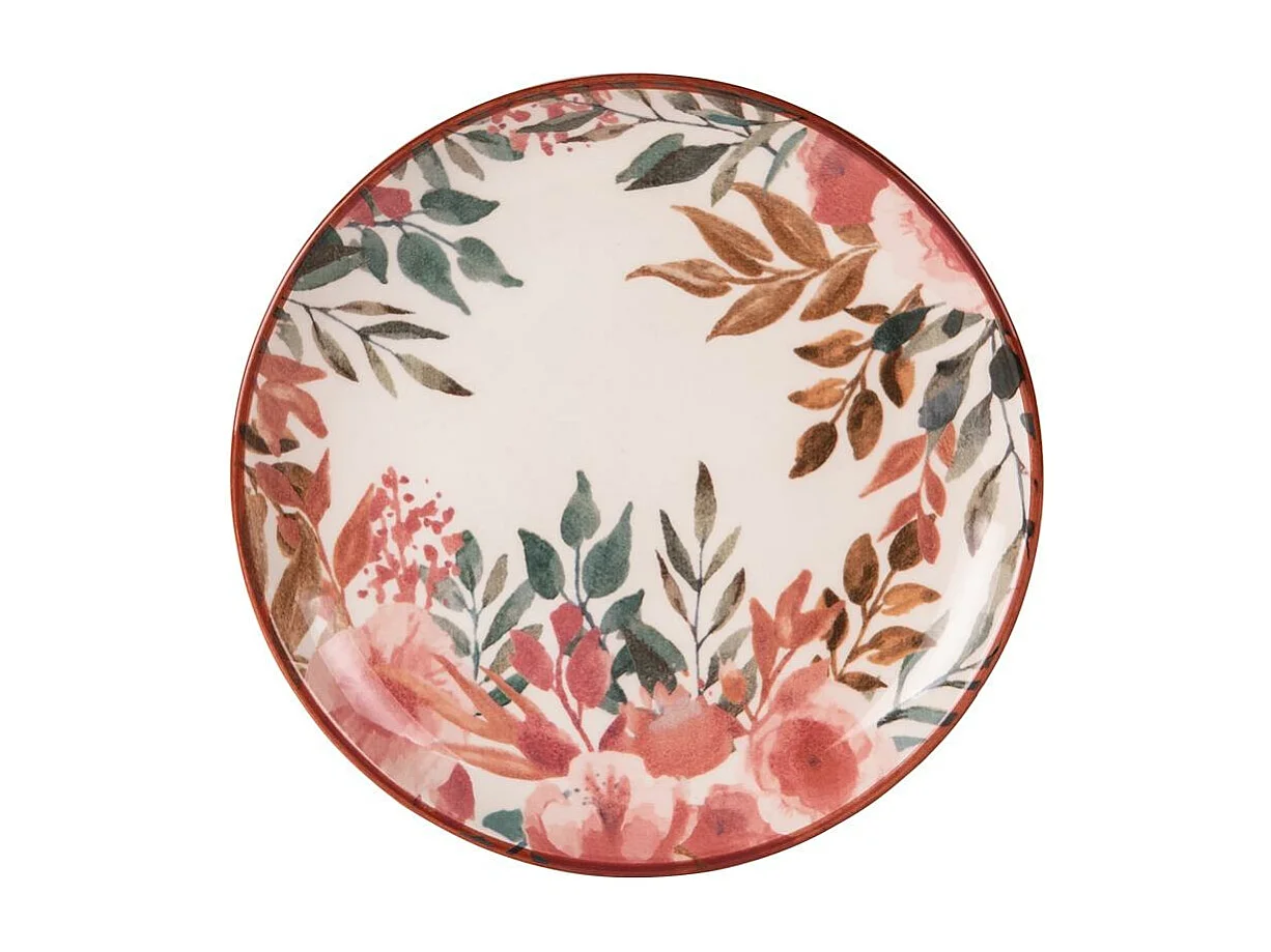 Service d'assiettes 12 pièces Pink Flor