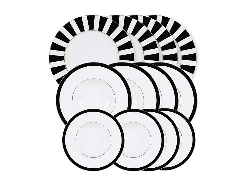 Service d'assiettes 12 pièces Ardec