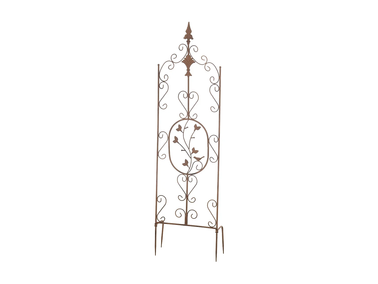 Lot de 2  Treillis - Métal - Marron antique - Burgus