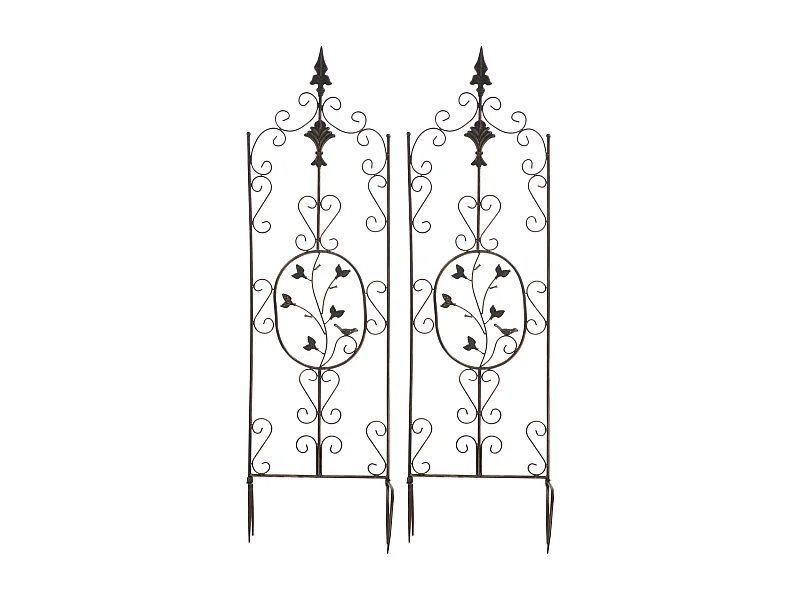 Lot de 2  Treillis - Métal - Bronze - Burgus