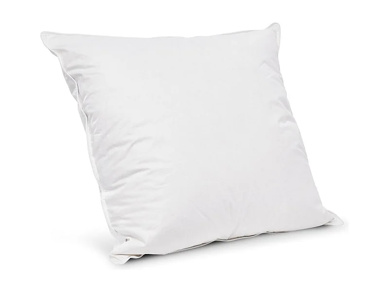 Oreiller souple 60x60cm Duo Duvet Canard Microfibre - Enveloppe coton percale - Multipositions