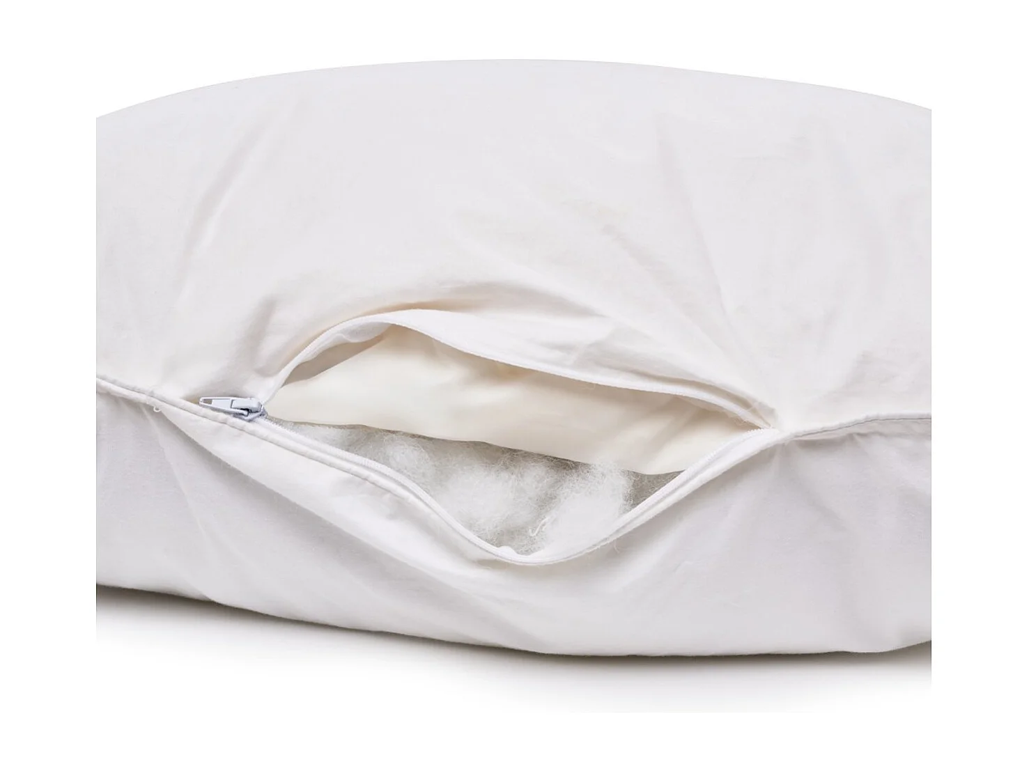 Oreiller souple 60x60cm Duo Duvet Canard Microfibre - Enveloppe coton percale - Multipositions