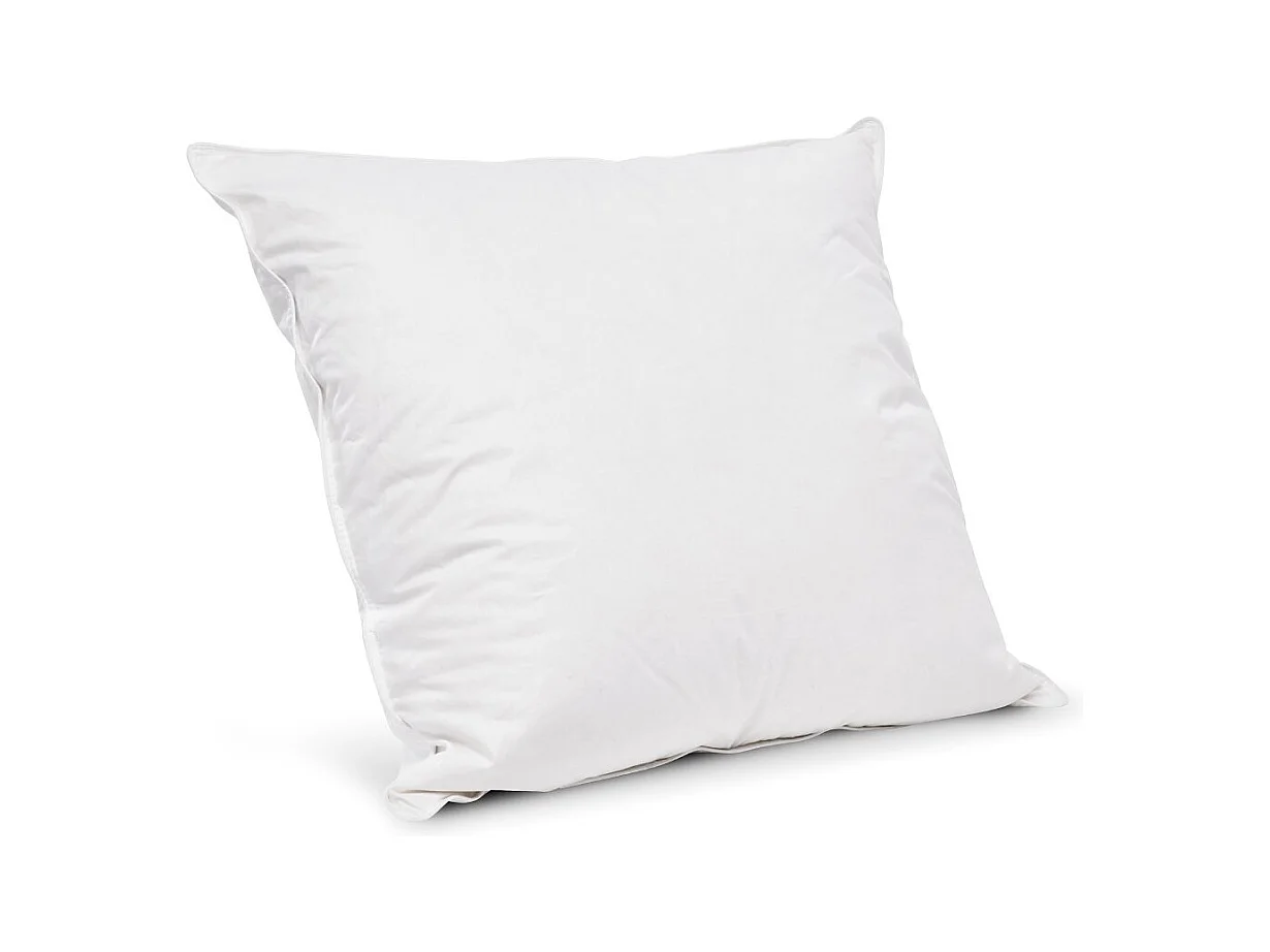 Oreiller souple 60x60cm Duo Duvet Canard Microfibre - Enveloppe coton percale - Multipositions