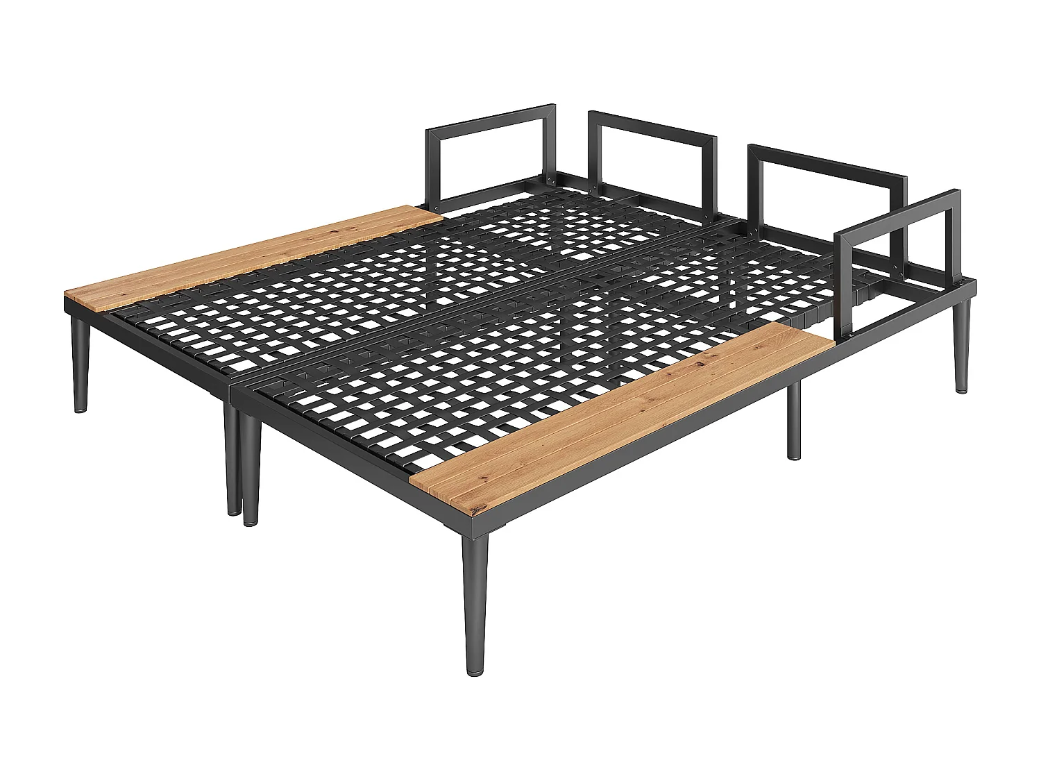 Espreguiçadeiras de exterior, camas de casal, sofás de terraço, cadeiras de praia duplas