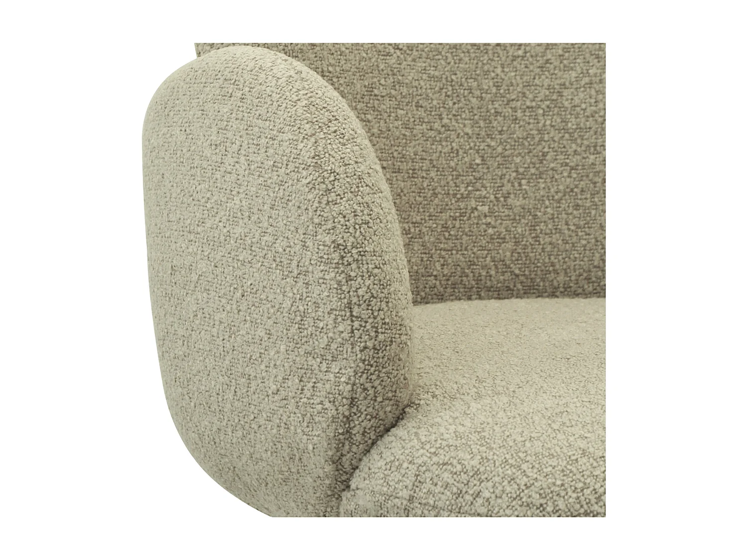 ALICE-Sedia in tessuto Cozy Mastic e acciaio legno (x2)