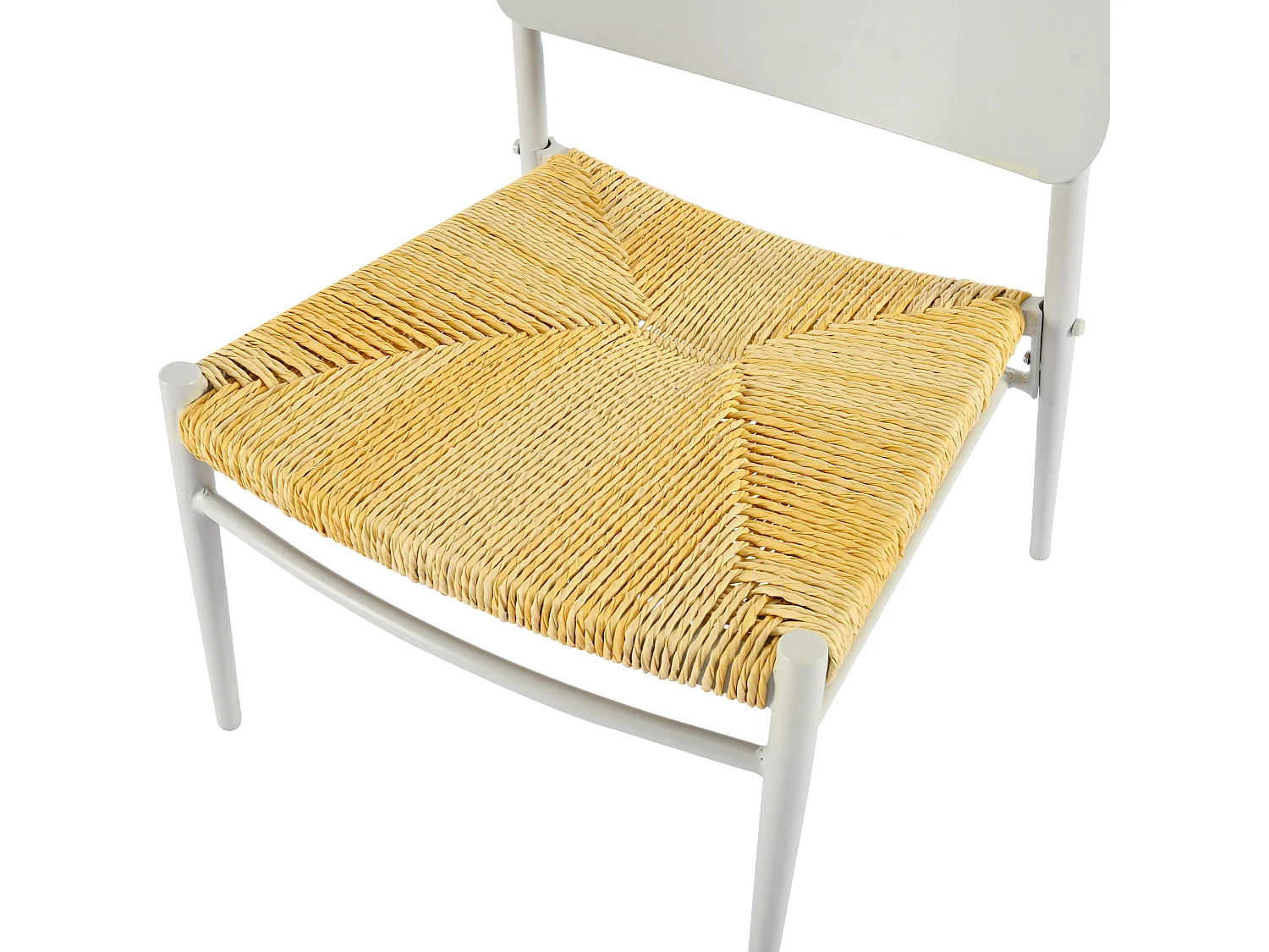 Ensemble de meubles de balcon en aluminium 3 pièces, mobilier d'extérieur, rotin PE, beige