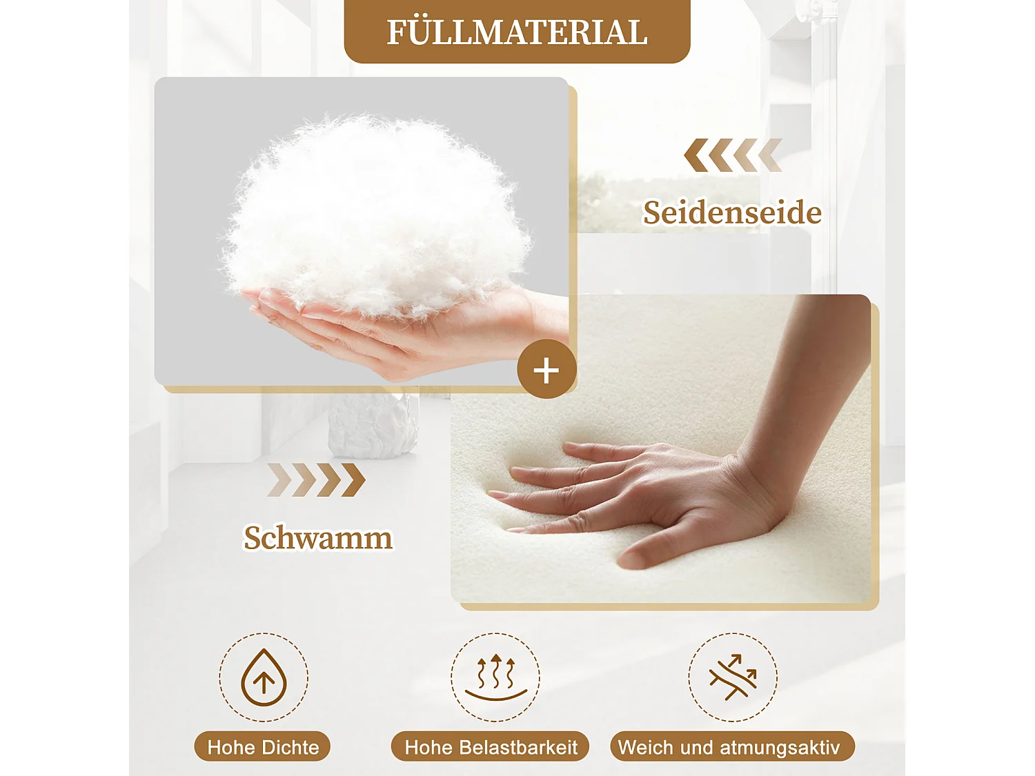 Salon de jardin, 7 places, 1 table basse, résine tressée, tube acier galvanisé, verre trempé, coussins amovibles et lavables, gris