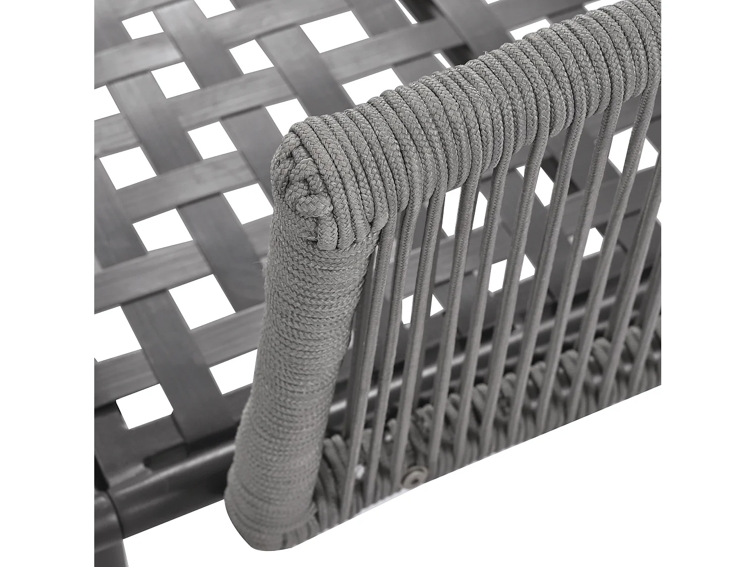 Canapé de jardin avec coussins, chaise longue d'extérieur, salon de jardin, ensemble de meubles de balcon, meubles de salon, meubles de patio, gris