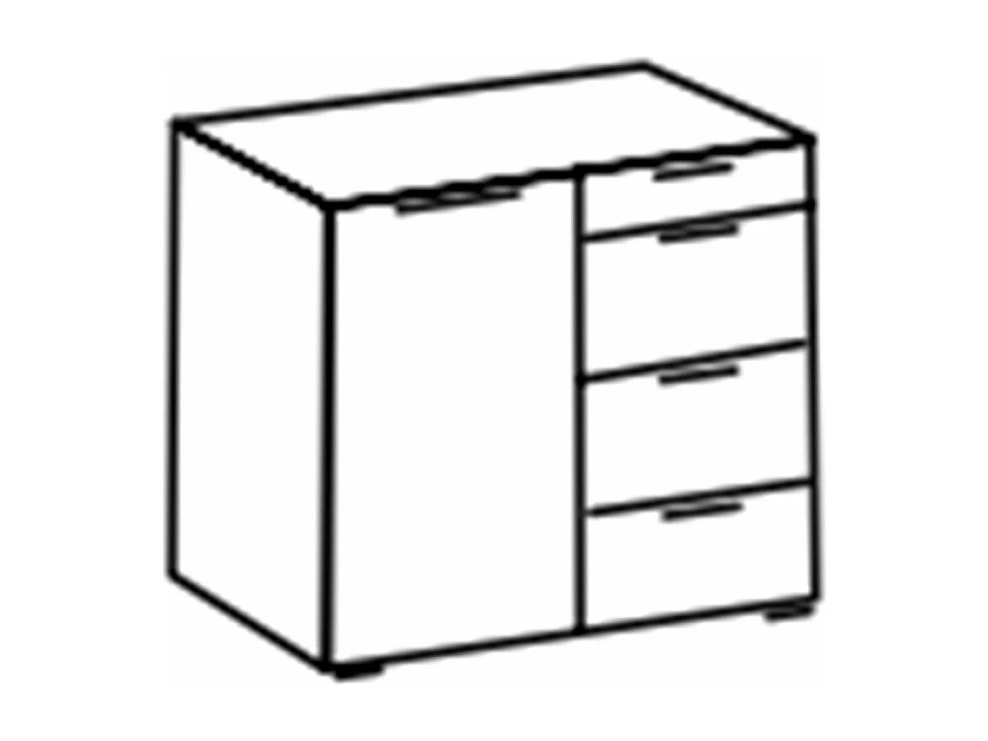 Ensemble de chambre à coucher complète (lit adulte 180 x 200 cm + 2 tables de chevet + armoire  + commode)