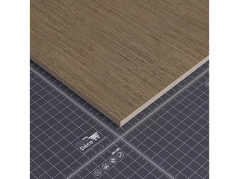 Panneau MDF Plaqué - Wenge - 60 x 120 cm