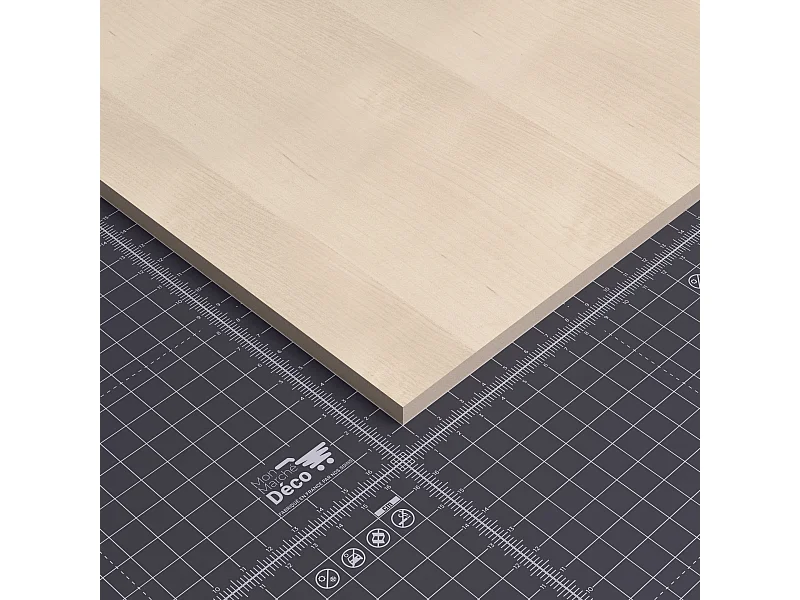 Panneau MDF Plaqué - Érable - 60 x 120 cm