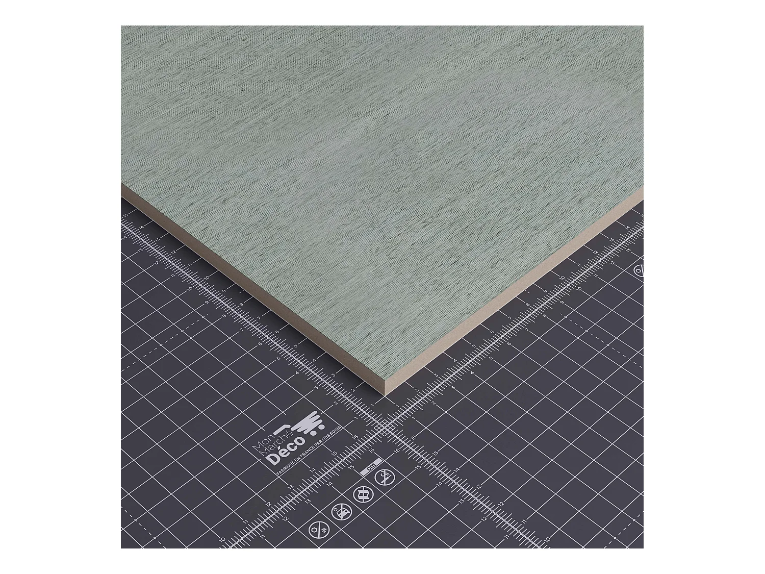 Panneau MDF Plaqué - Émeraude - 60 x 120 cm