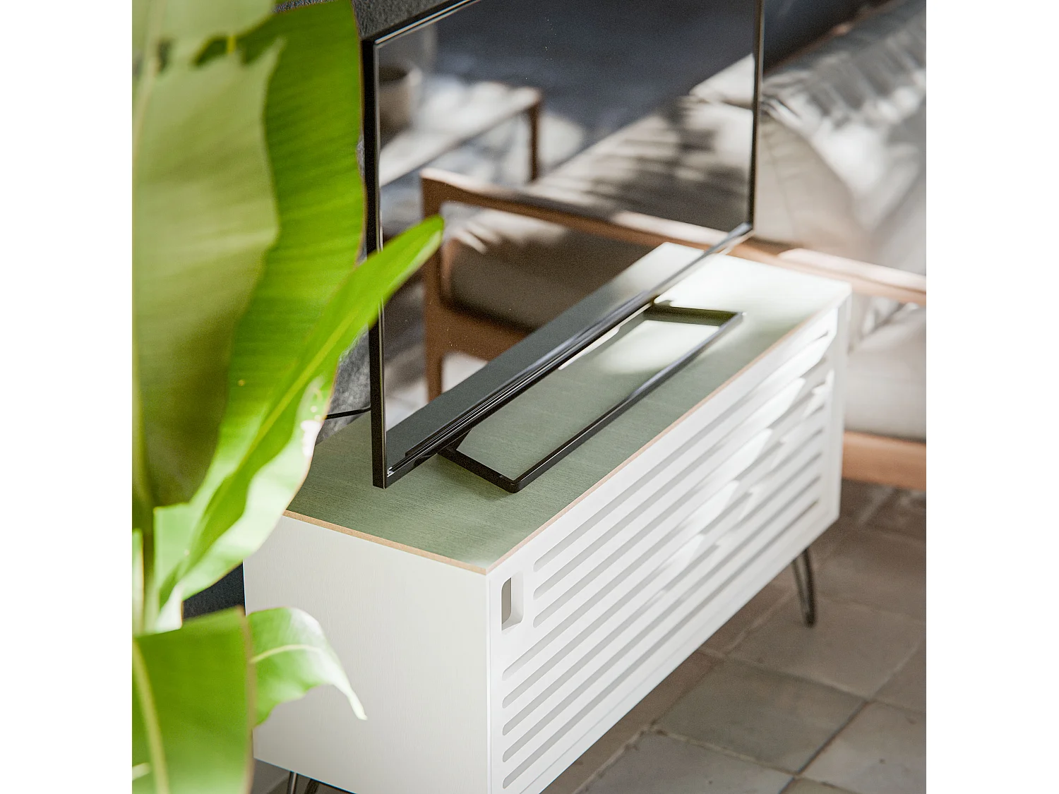 Panneau MDF Plaqué - Émeraude - 60 x 120 cm