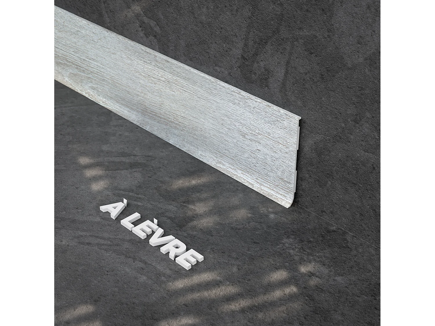 Plinthe à Lèvre PVC - Chêne de Wallonie - 2 m, Lot de 5