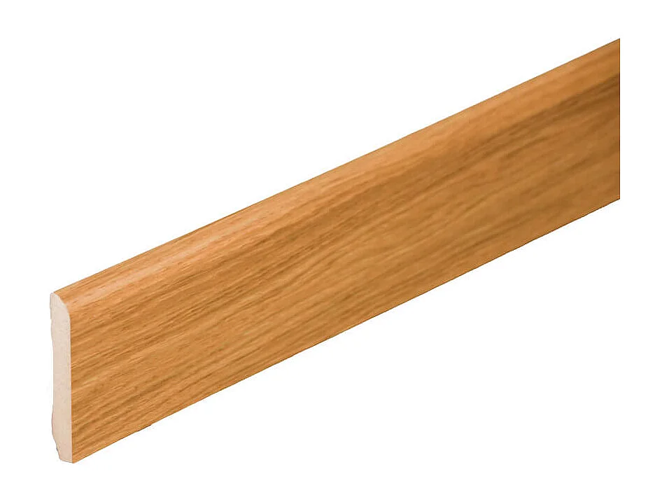 Plinthe MDF 2 m - Chêne Français - Lot de 5 - 80 x 14 mm, Lot de 5