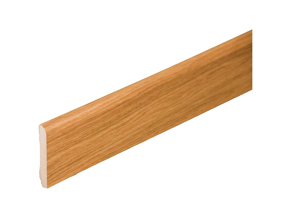 Plinthe MDF 2 m - Chêne Français - Lot de 5 - 80 x 14 mm, Lot de 5
