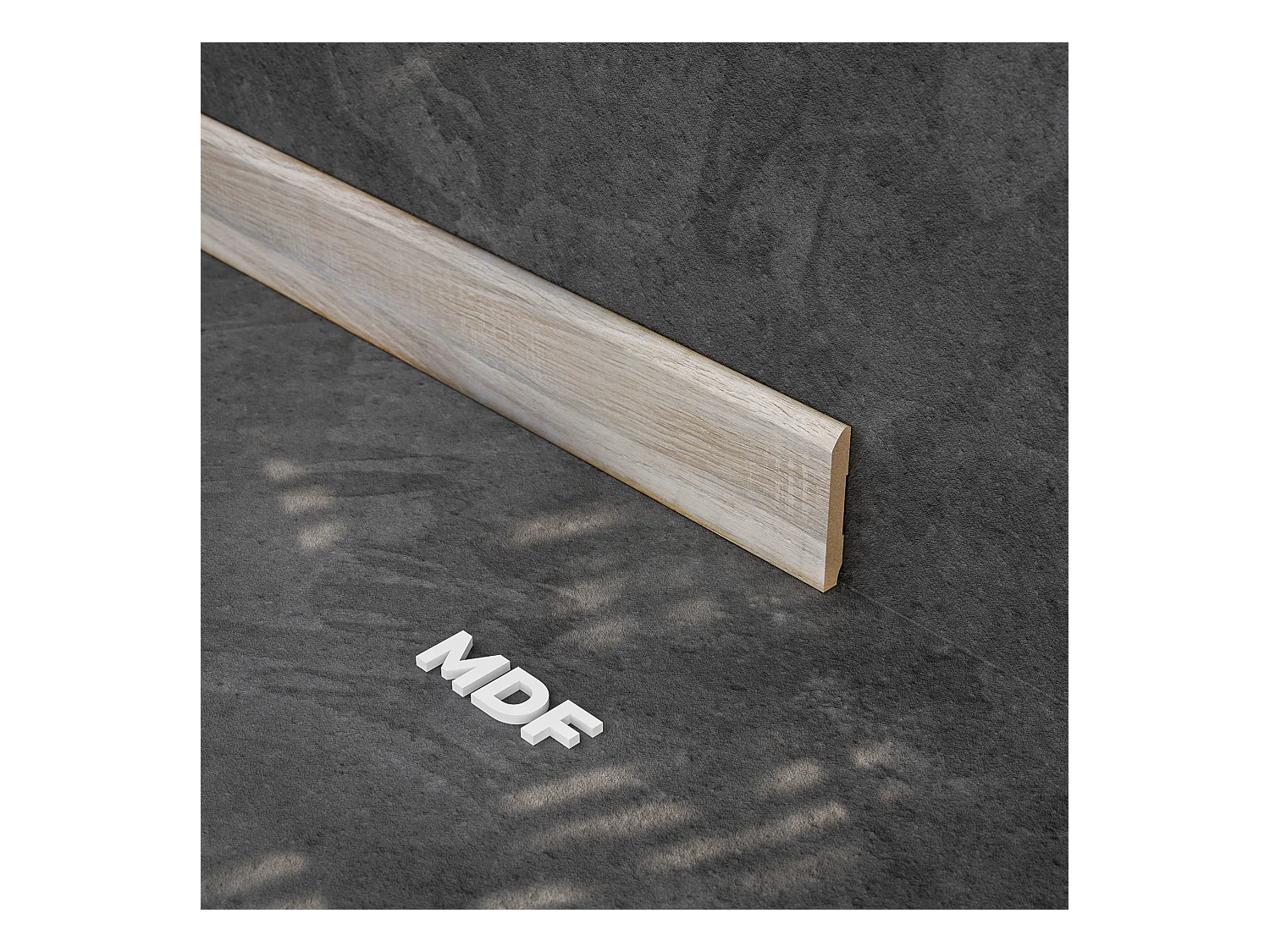 Plinthe MDF 2 m - Chêne Naturel - Lot de 5 - 70 x 10 mm