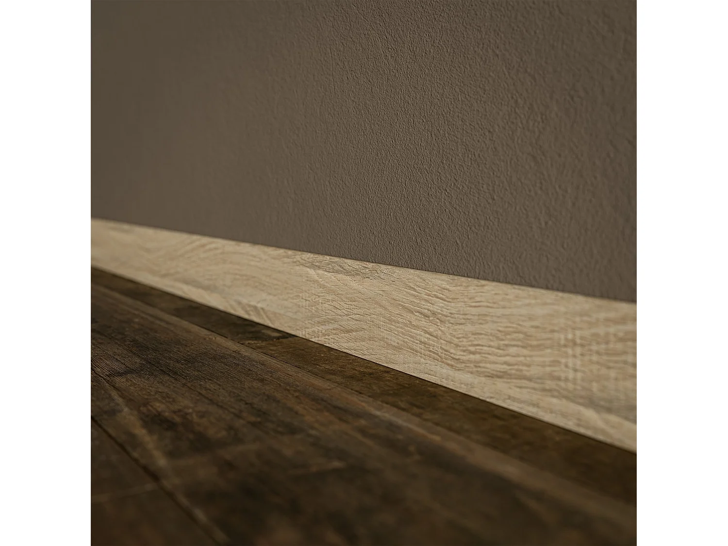 Plinthe MDF 2 m - Chêne Naturel - Lot de 5 - 70 x 10 mm