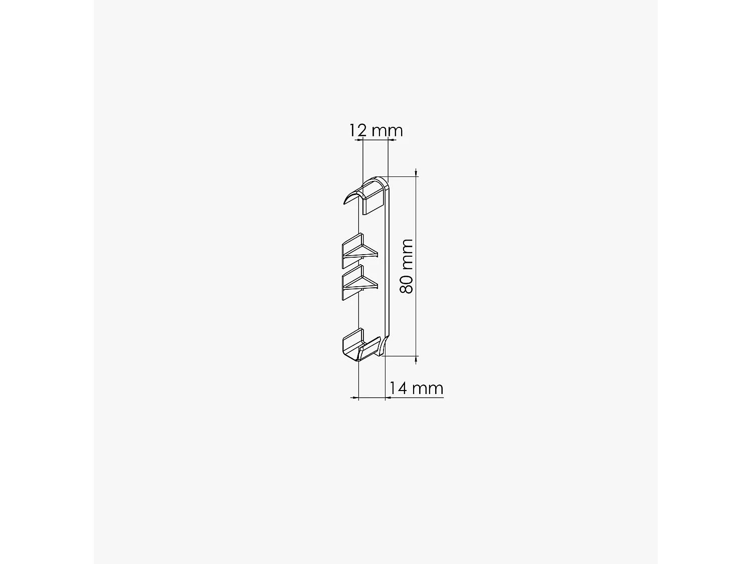 Paire d'Embouts de Plinthe Alvéolaire PVC - Blanc