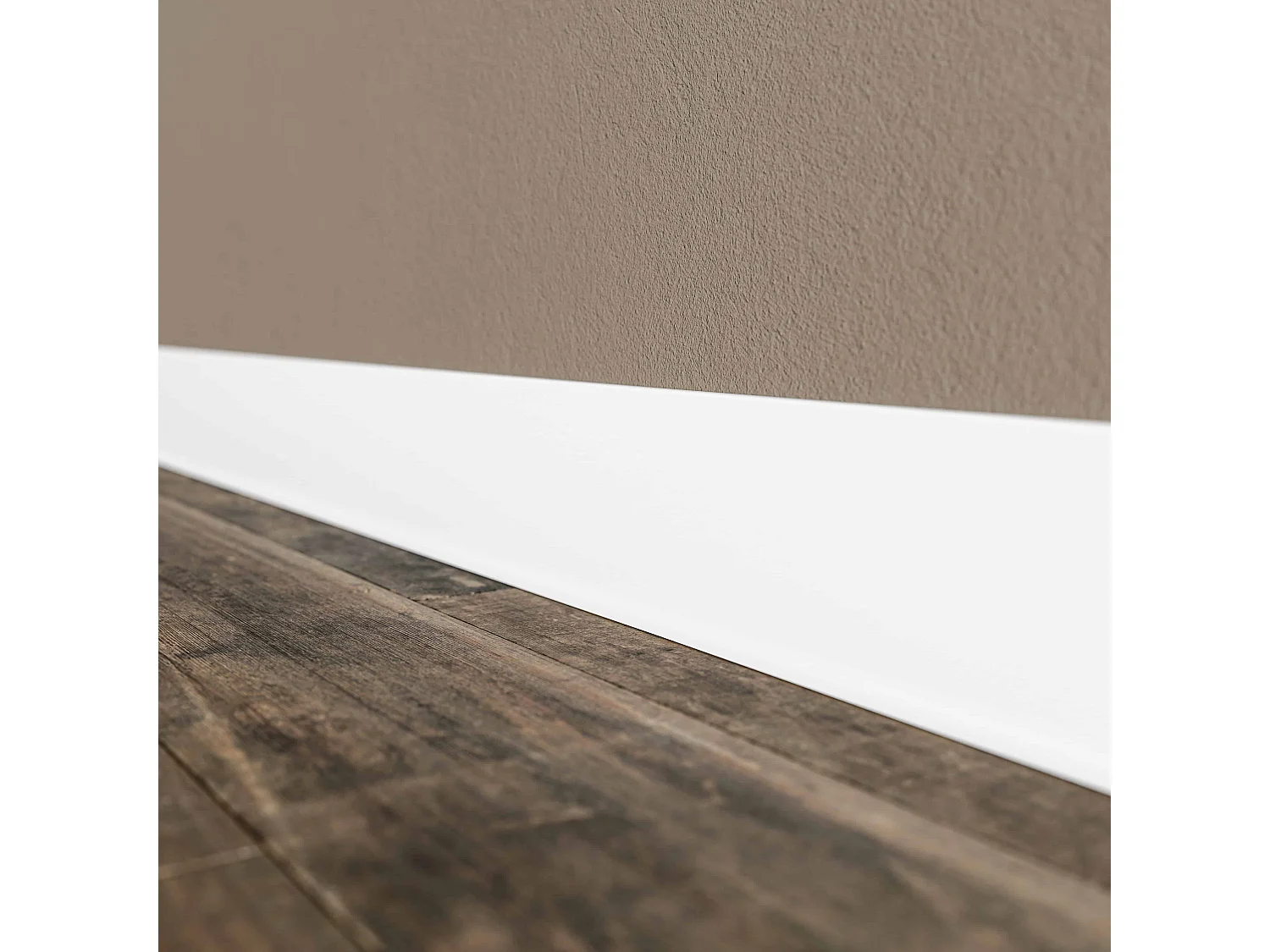 Plinthe à Lèvre PVC - Blanc - 2 m, Lot de 5